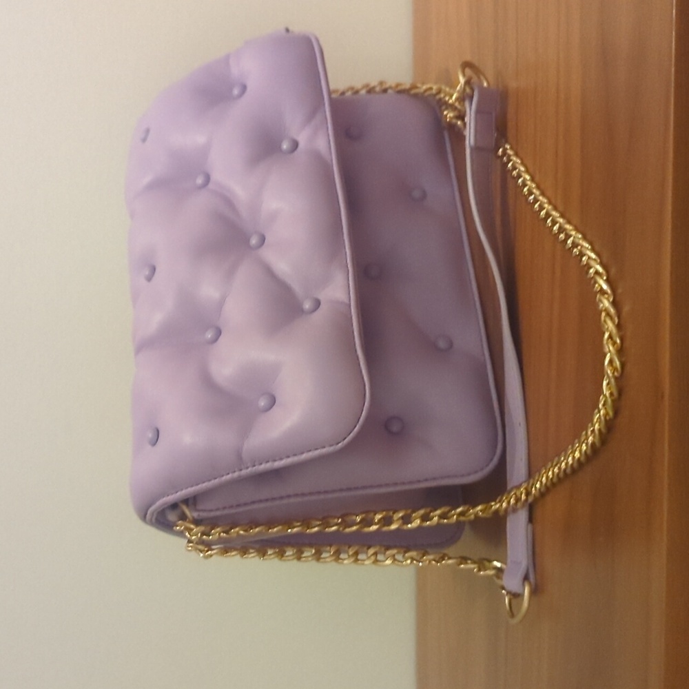 Betsey Johnson Womens Tuft Love Crossbody, Lavender
